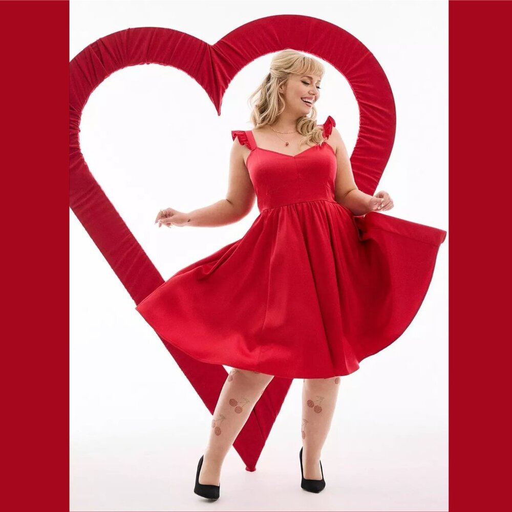 Torrid - Retro Chic Cherry Rhinestone Tights - Picture 11 of 12